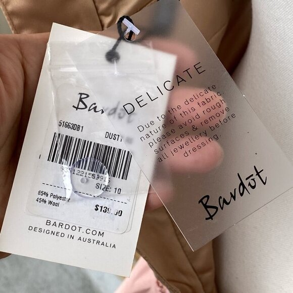 BARDOT FAE LACE DRESS IN DUSTY ROSE 6 - Picture 11 of 16